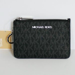 Michael Kors JST S Coin Pouch ID Wallet MK Black